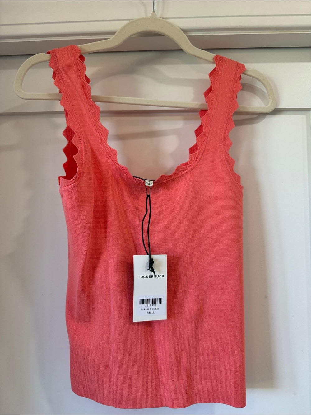 Coral Ric Rac Compression Tank